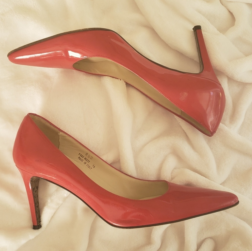 Coach pointed toe heels